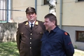 Bezirksfeuerwehrkommandant-Stellvertreter Wolfang Schn und FF-Kommandant Langenlois Anton Schuh
