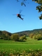 Kommt in dem kleinen Ort Nesselstauden/Geyersberg nicht oft vor, dass ein Hubschrauber landet.