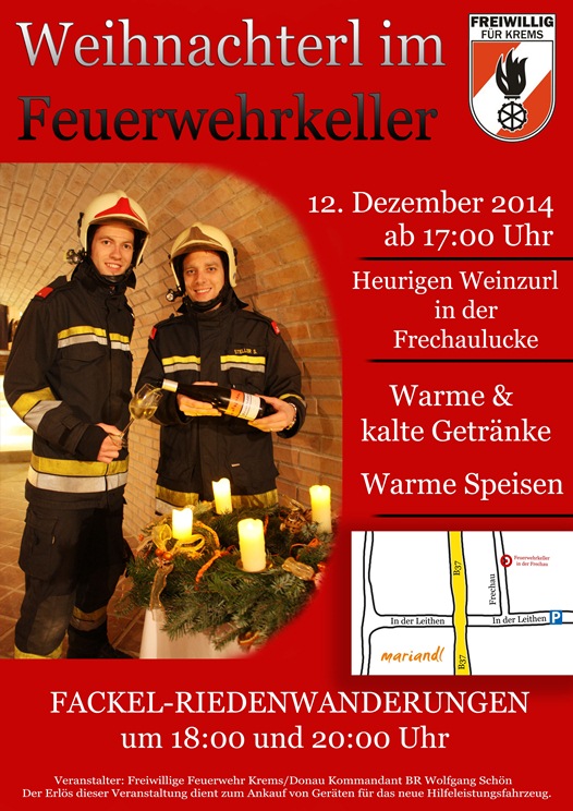 Freiwillige Feuerwehr Krems/Donau - Weihnachterl im Feuerwehrkeller